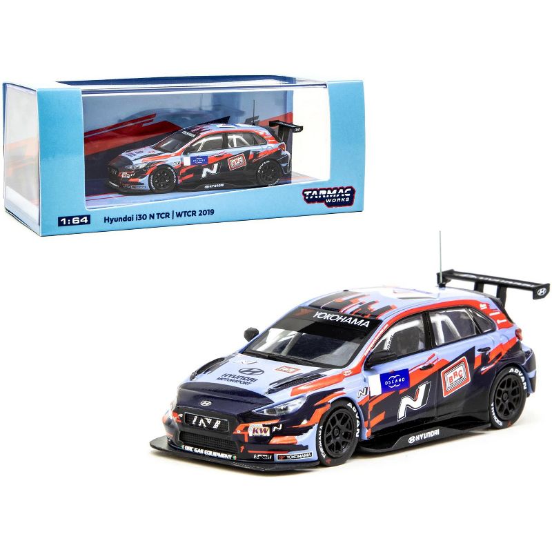 Hyundai i30 N TCR "Yokohama" WTCR (2019) with Decals #1 and #5 1/64 Diecast Model Car by Tarmac Works