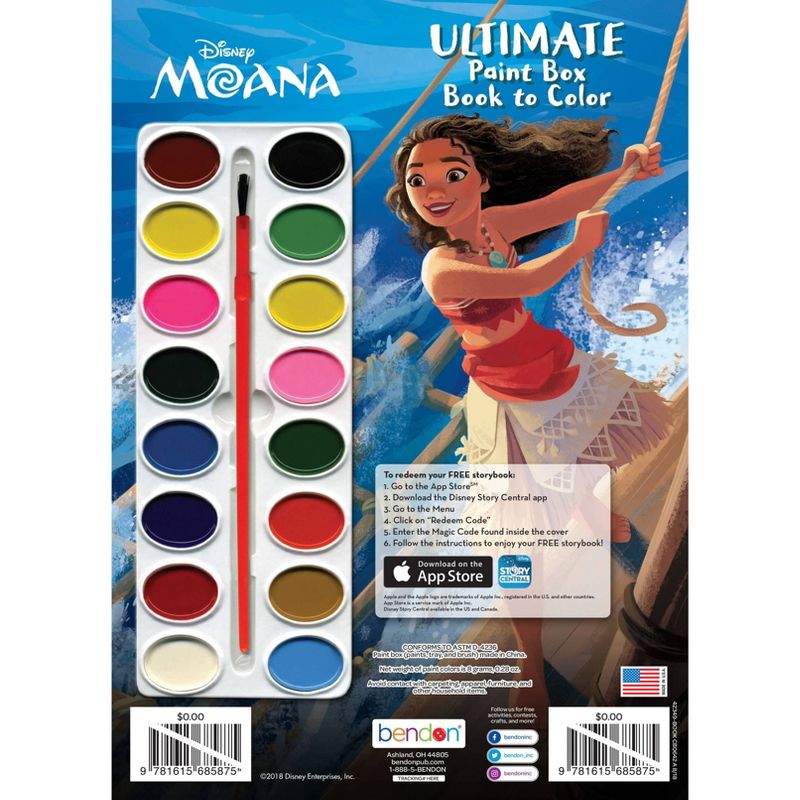 Disney Moana Paintbox Book