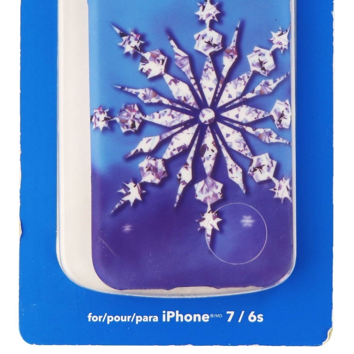 Dynex Slim Case Protective Case Cover for Apple iPhone 6s 6 - Blue Snow Flake
