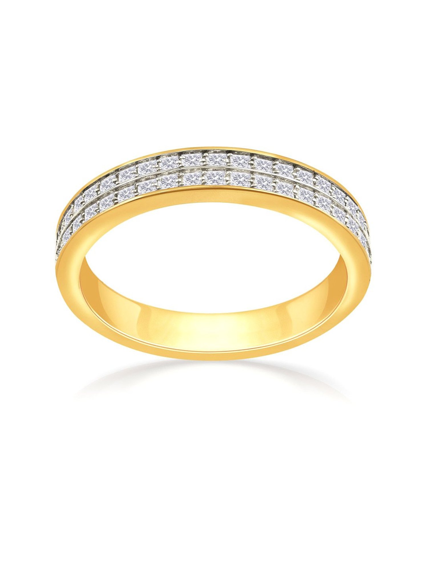 Malabar Gold and Diamonds 18k Yellow Diamond Ring for Women