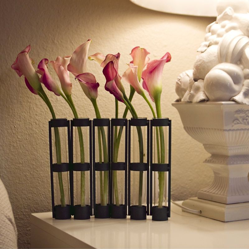 Six Tube Hinged Vase