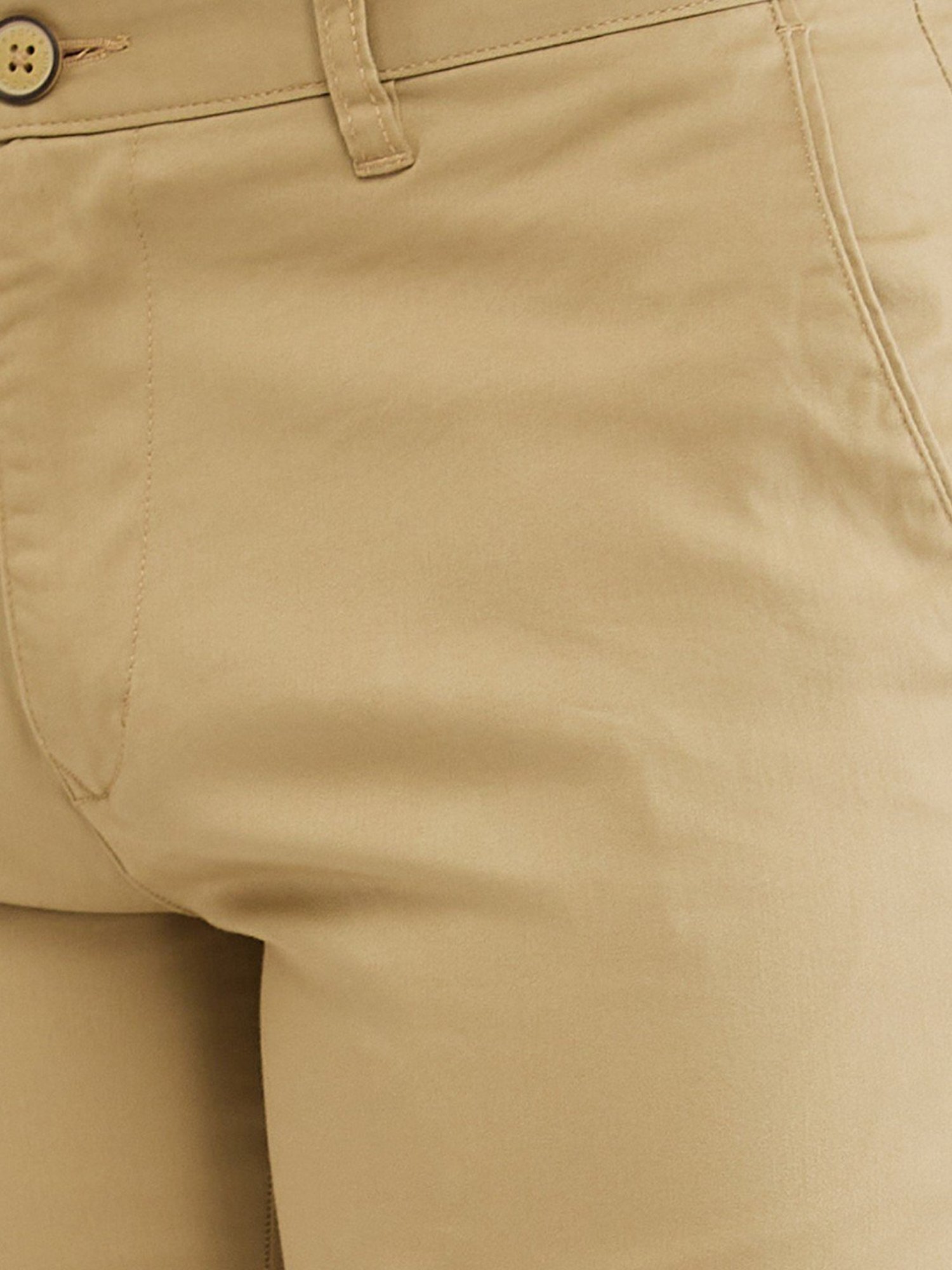 Parx Brown Tapered Fit Trousers