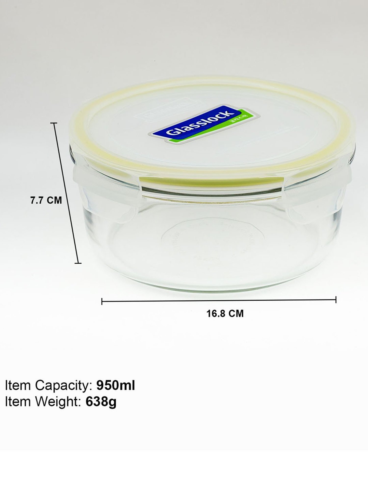 Glasslock Transparent Glass 950 ml Jars and Container