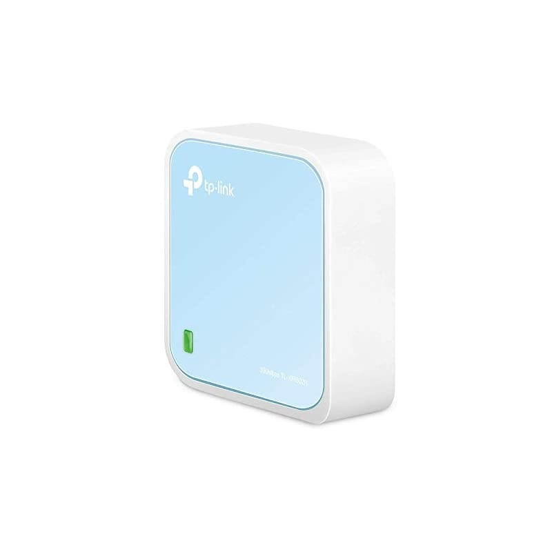 N300 Wireless Portable Nano Travel Router - WiFi Bridge/Range Extender/Access Point/Client Modes, Mobile in Pocket(TL-WR802N) (Renewed)