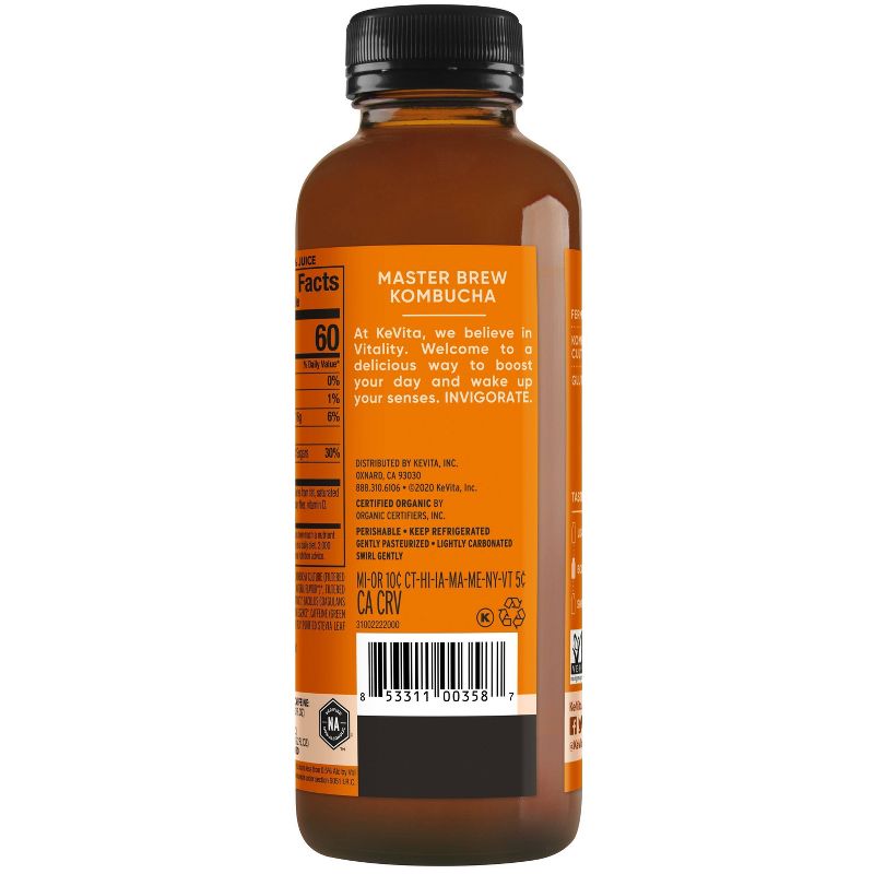 KeVita Ginger Master Brew Kombucha - 15.2 fl oz