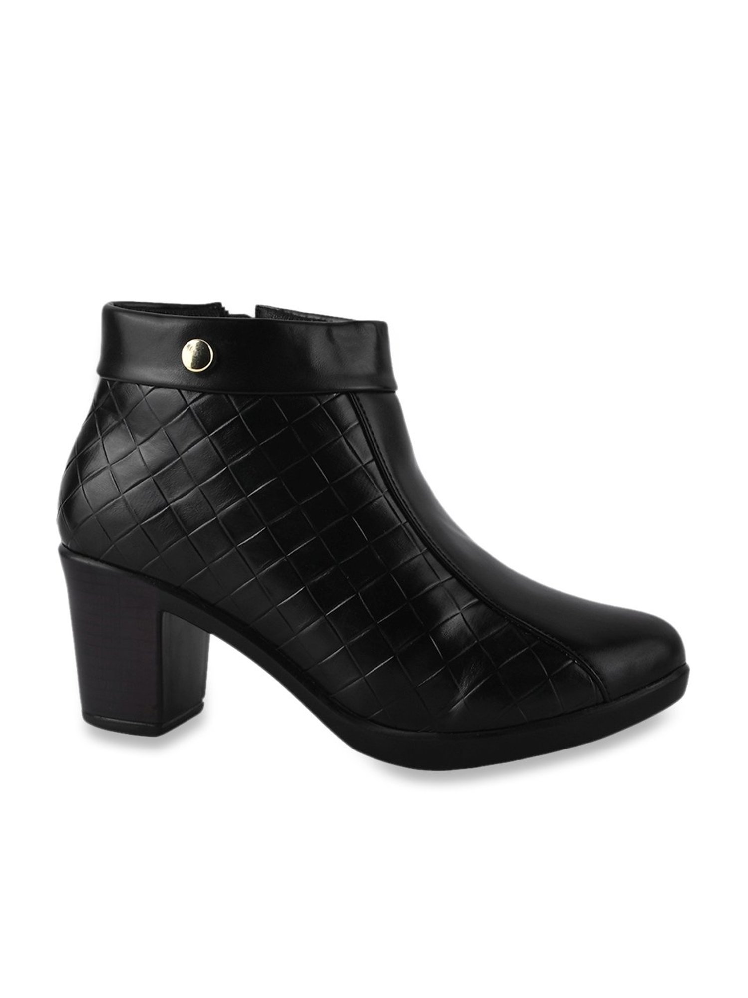 The White Pole Women's Black Casual Boots