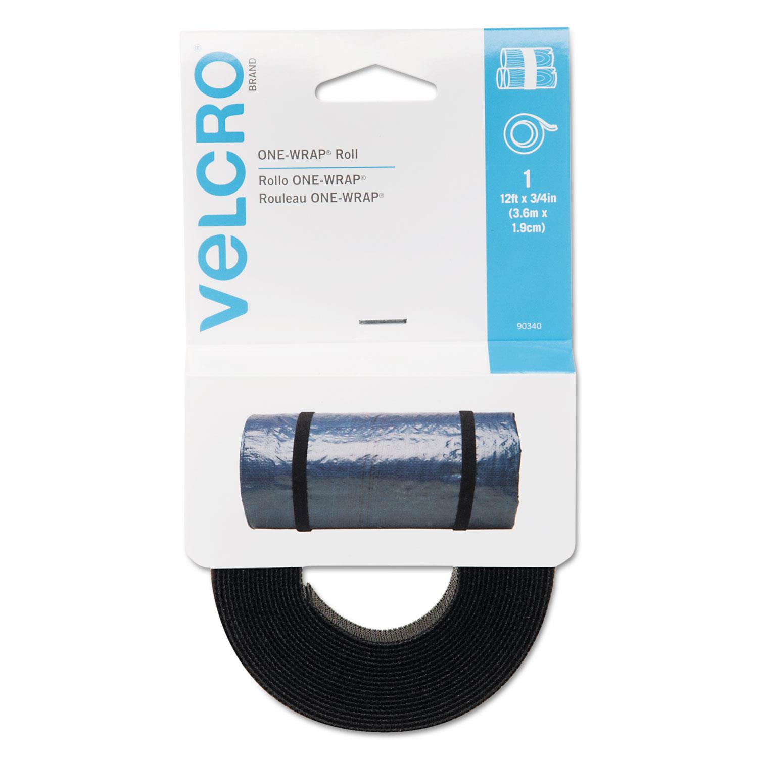 VELCRO USA Inc VEK90340 Get A Grip Velcro - 0.75" x 12.00 ft. - Black