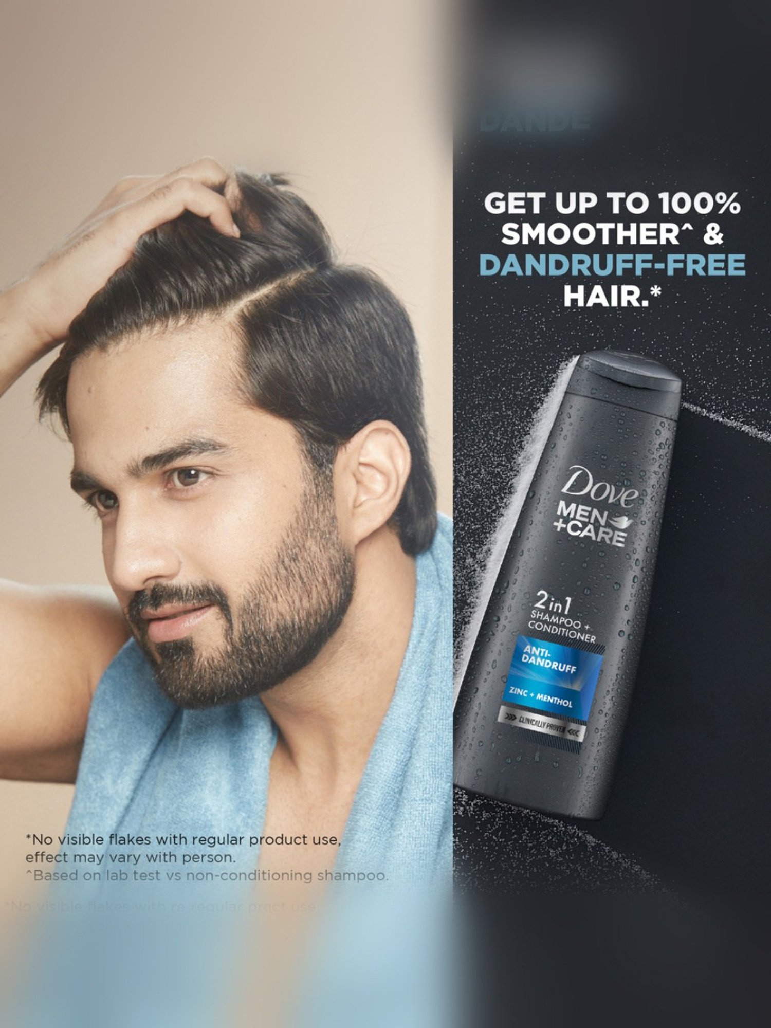 Dove Men+Care Anti-Dandruff 2 in 1 Shampoo+Conditioner - 180 ml