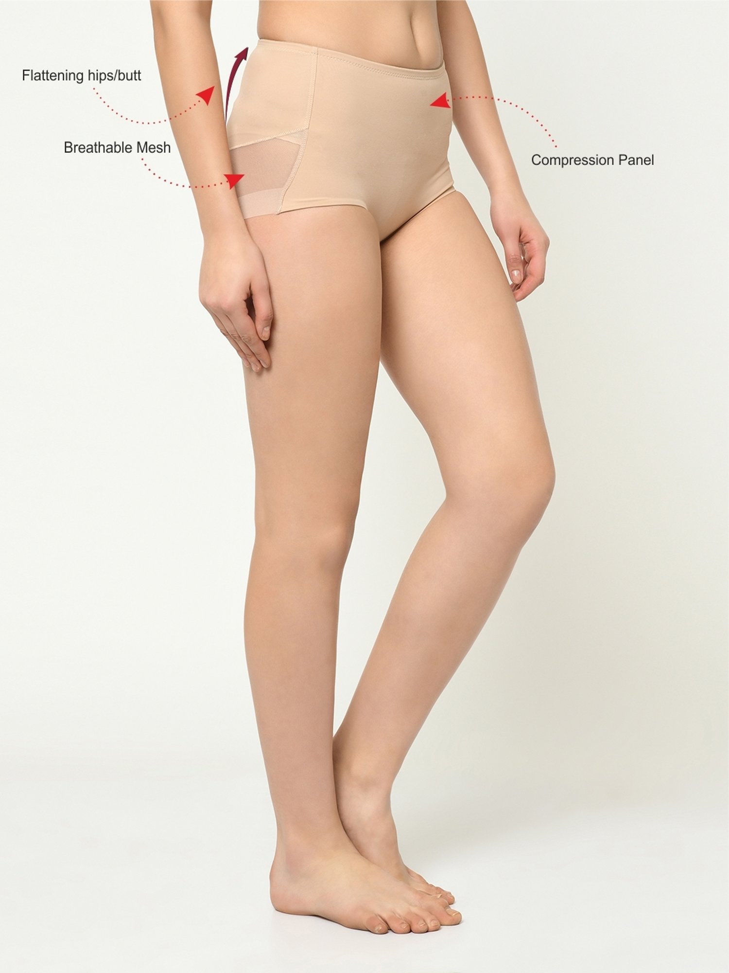 Da Intimo Beige Full Coverage Panty Shaper