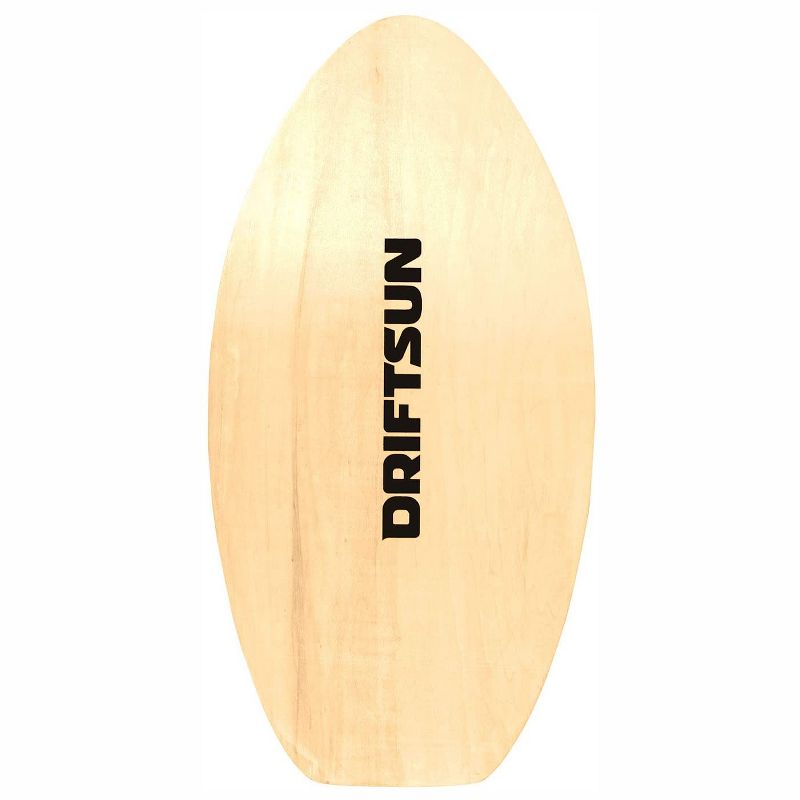 Driftsun 40 Inch Lightweight Poplar Wood Beginners Intermediate Tricks Training Skimboard with Nonslip XPE Traction Pad, Teal