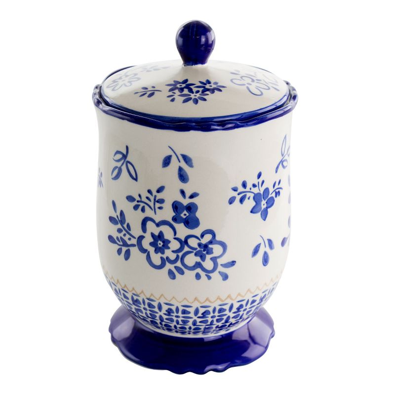 Meritage Botany 8.5 Inch Ceramic Cookie Jar with Lid