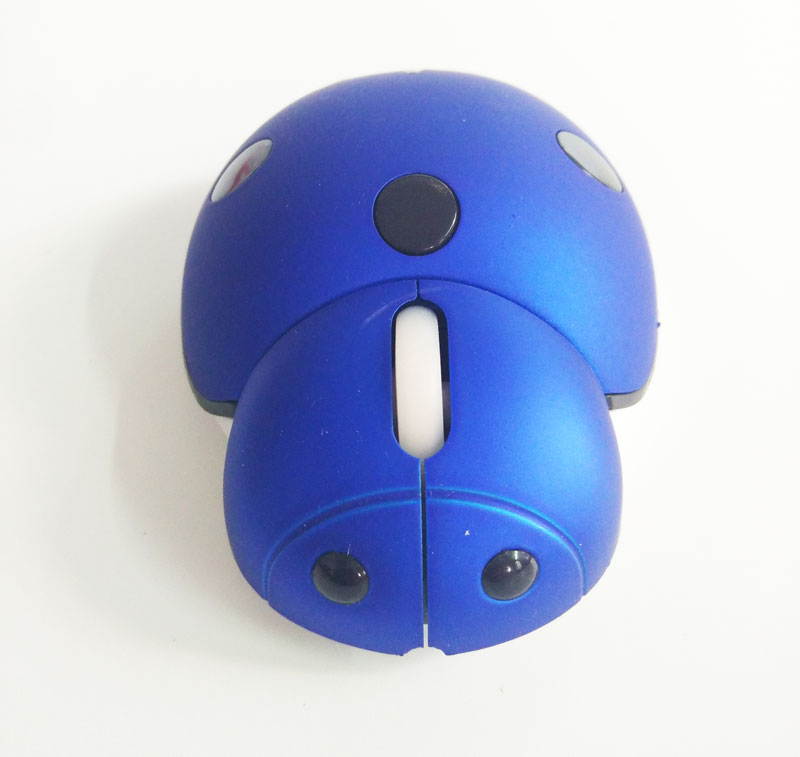 Animal ladybug style 2.4G wireless mouse mini portable with crystal giftbox 3 colors for laptop computer