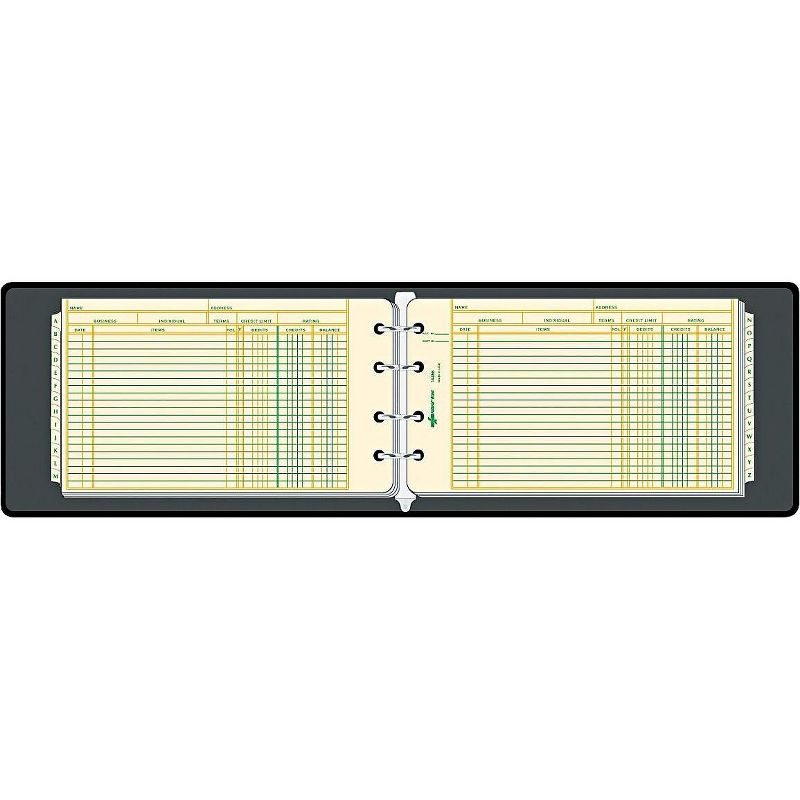 National Four-Ring Ledger Binder Kit 100 Ledger Sheets 8 1/2 x 5 63453