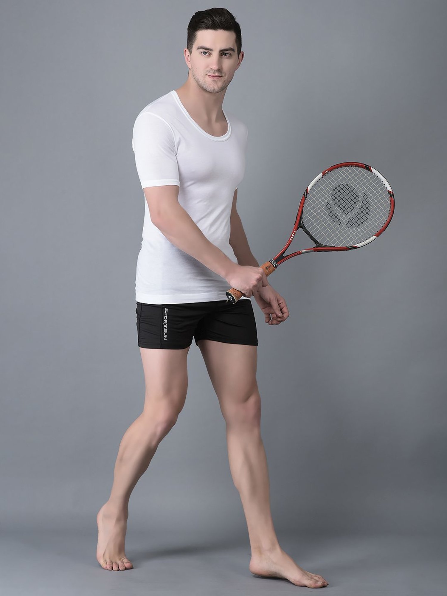 Bodycare Anthra Melange Regular Fit Thermal Top