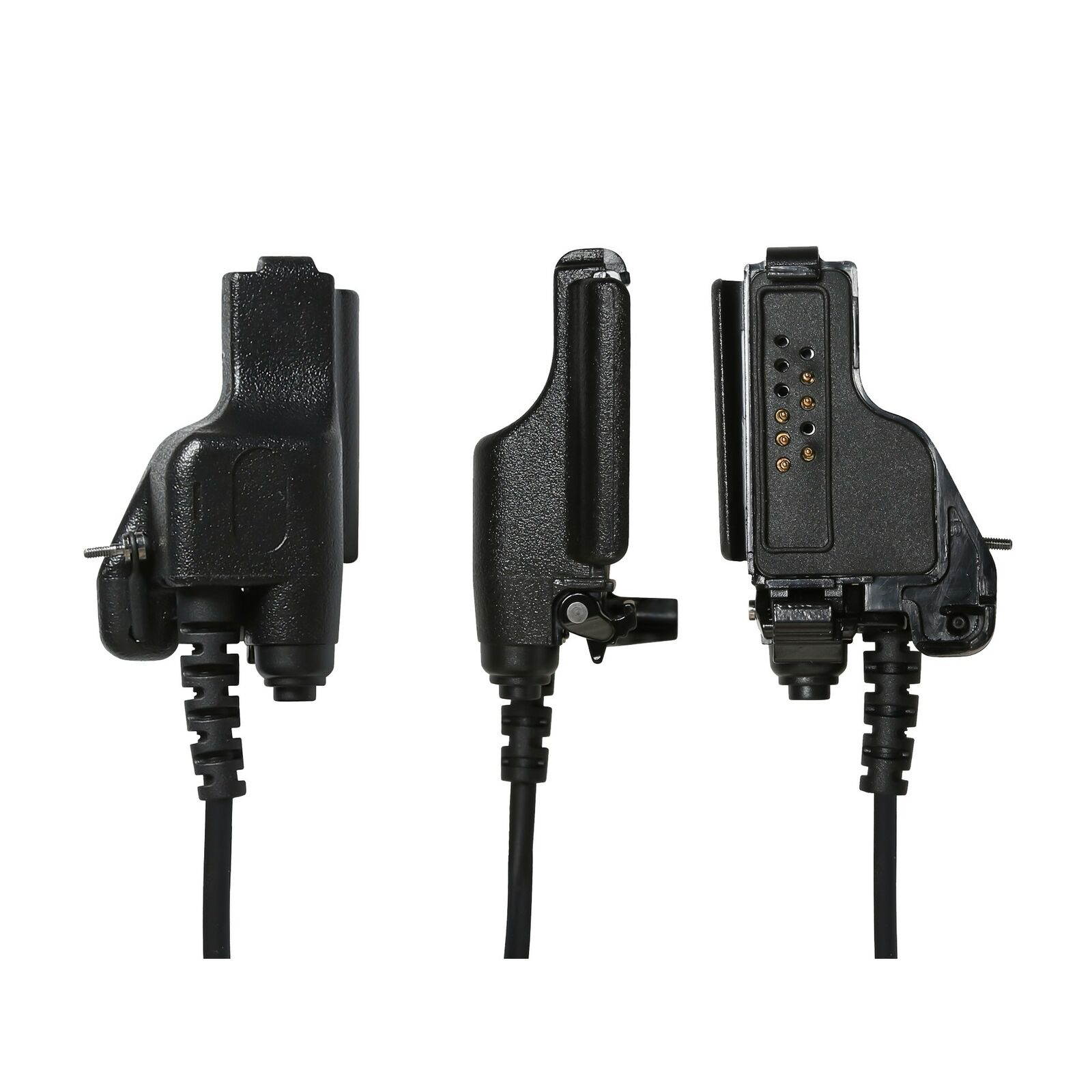 10 Pack School Bars Resort Planner 2-Wire Clear Coil Earbud Big PTT for Motorola