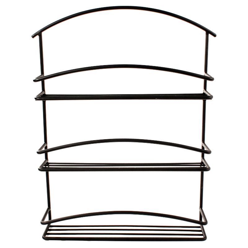 Wall Mount Spice Rack - Black