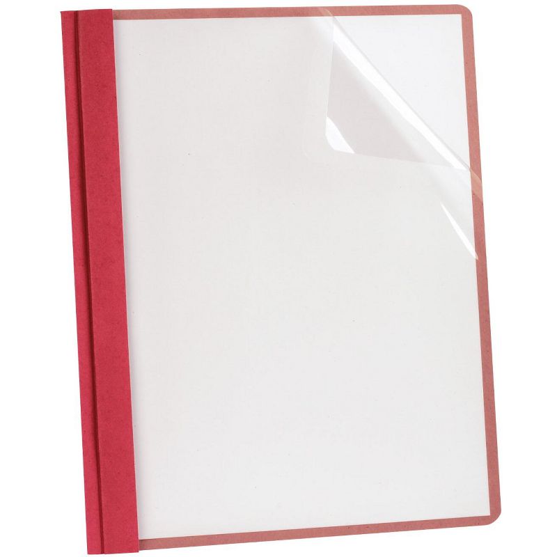 School Smart Polypropylene Heavyweight Reinforced Sheet Protector, Top Loading, Clear, pk of 100