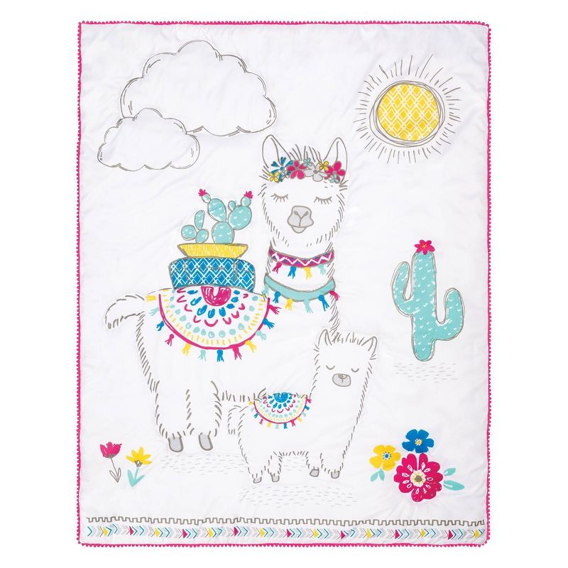 Sammy and Lou Llama Mama Crib Bedding Set - 4pc