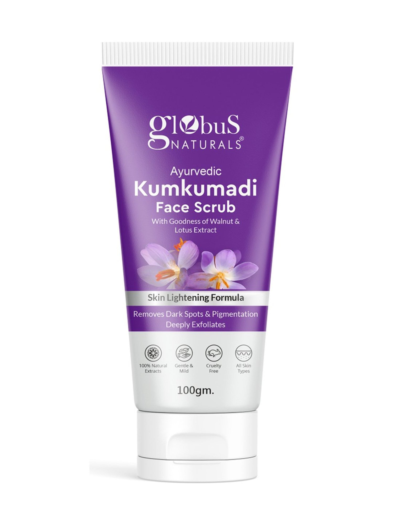 Globus Naturals Ayurvedic Kumkumadi Face Scrub - 100 gm