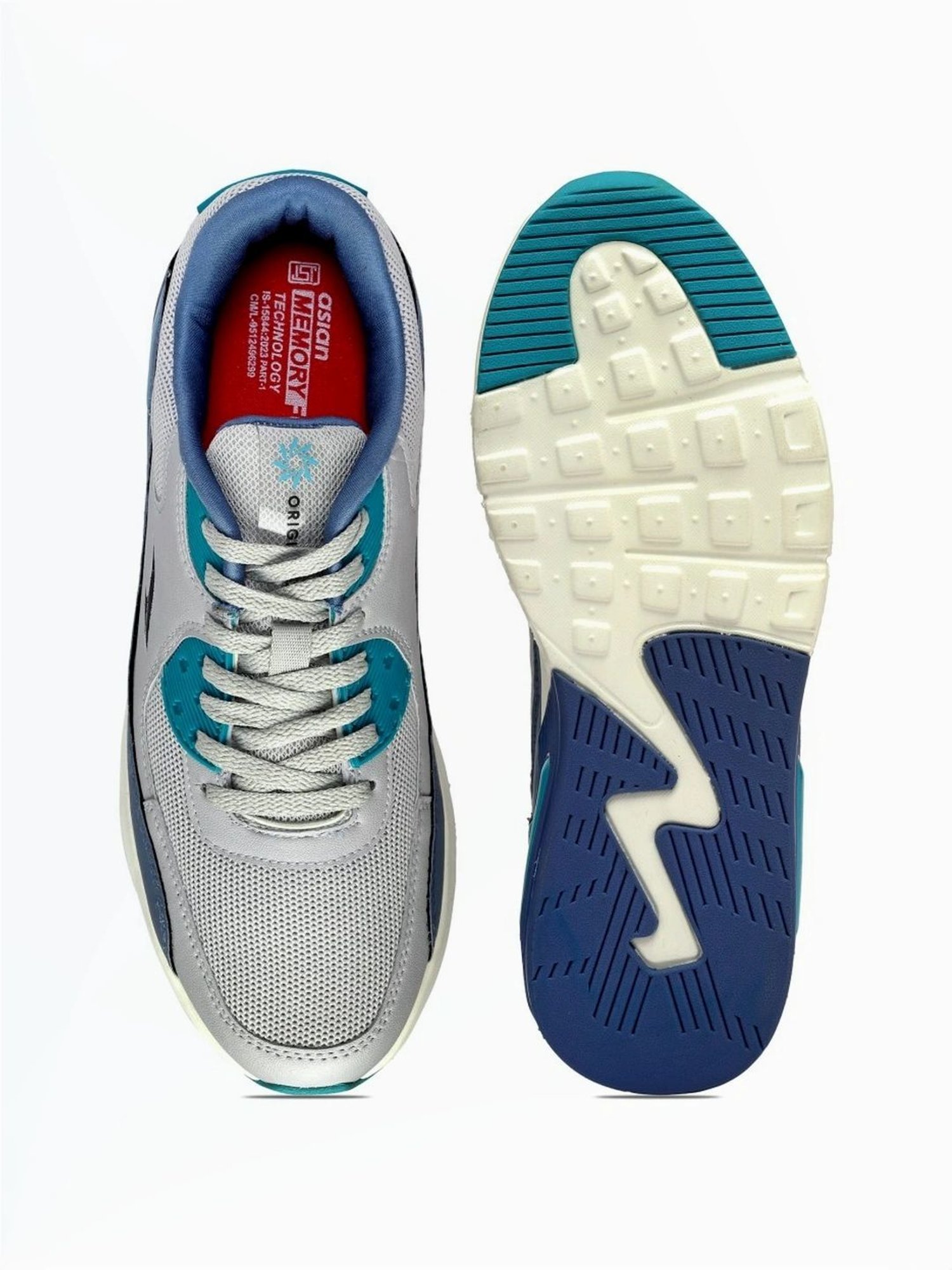 Asian Men's Grey Casual Sneakers