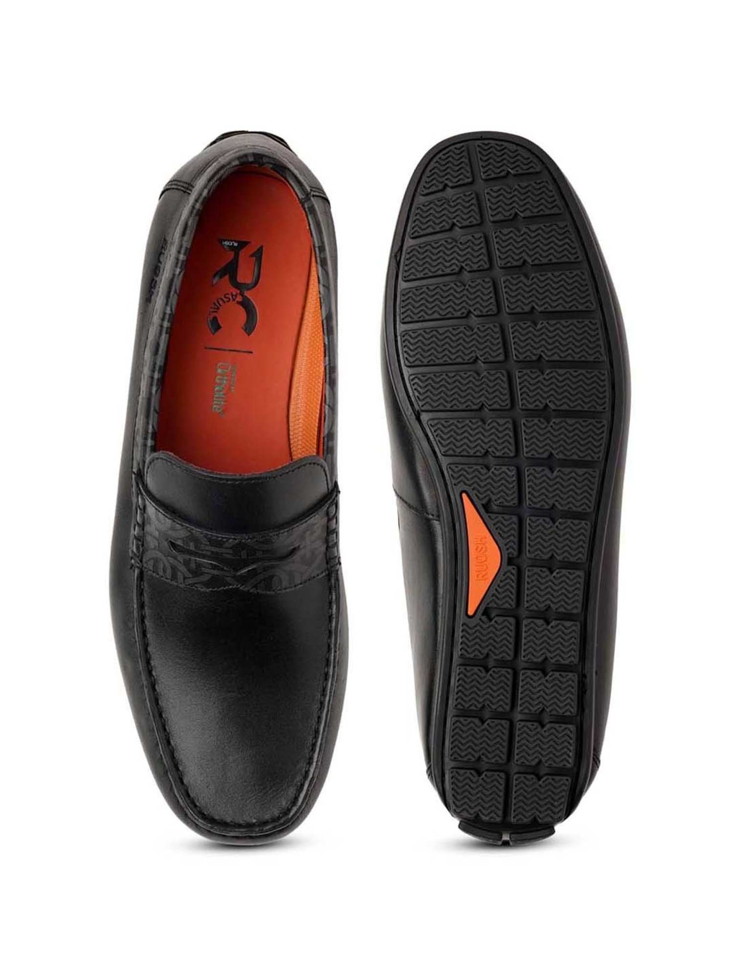 Ruosh Men's The Severo Black Loafers