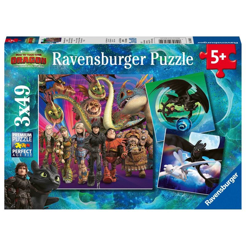 Ravensburger How to Train Your Dragon Puzzle Set - 3pk