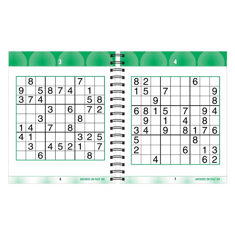 Brain Games - Large Print Sudoku (Swirls) - (Brain Games Large Print) (Spiral Bound)