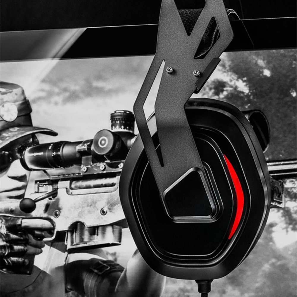 XIBERIA S18 PC Headset USB 7.1 Surround Sound Gaming Headphones Stereo Bass Casque with Microphone Led Light for Computer Laptop