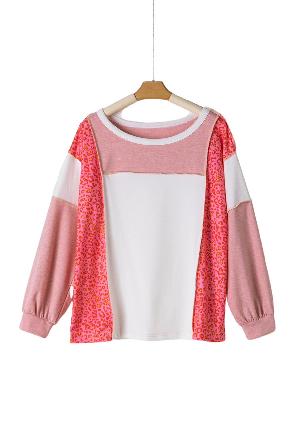 Bohemian Patterned Pullover Long Sleeve Blouse
