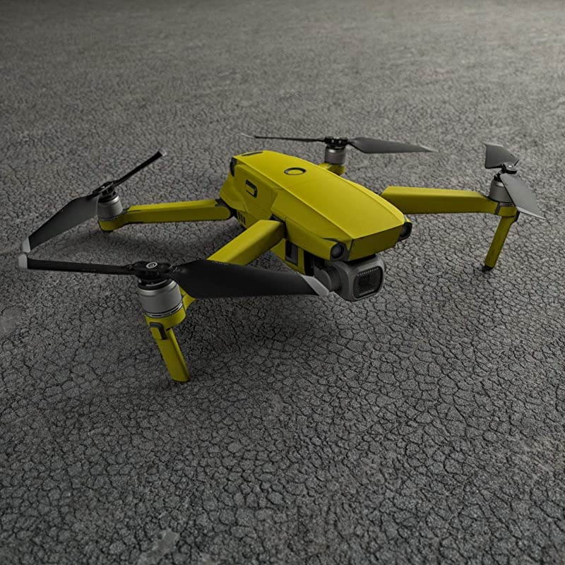 State Yellow Decal Kit for DJI Mavic 2Zoom Drone Includes 1 x DroneBattery Skin + Controller Skin