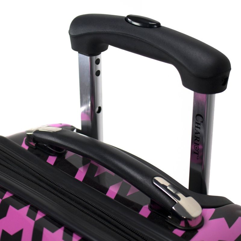 Chariot Travelware Bird 20" Carry On Suitcase - Fuchsia/Black