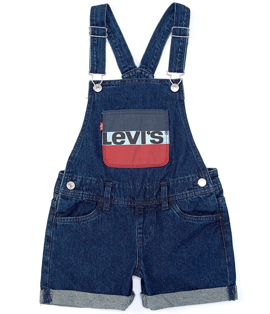 Levi's&reg; Big Girls 7-16 Logo Denim Shortall