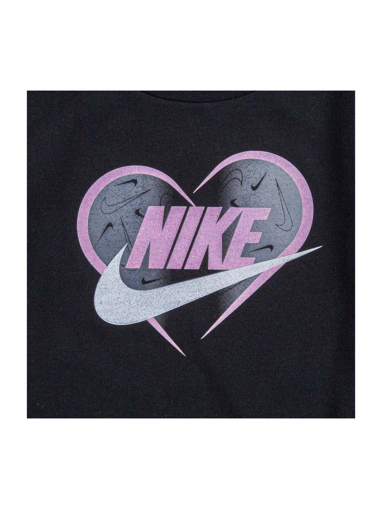 Nike Kids Black Logo Print T-Shirt