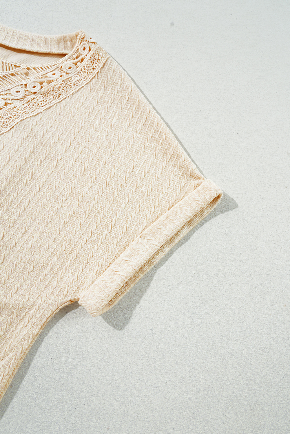 Rose Leopard Print V Neck Plus Size Tee