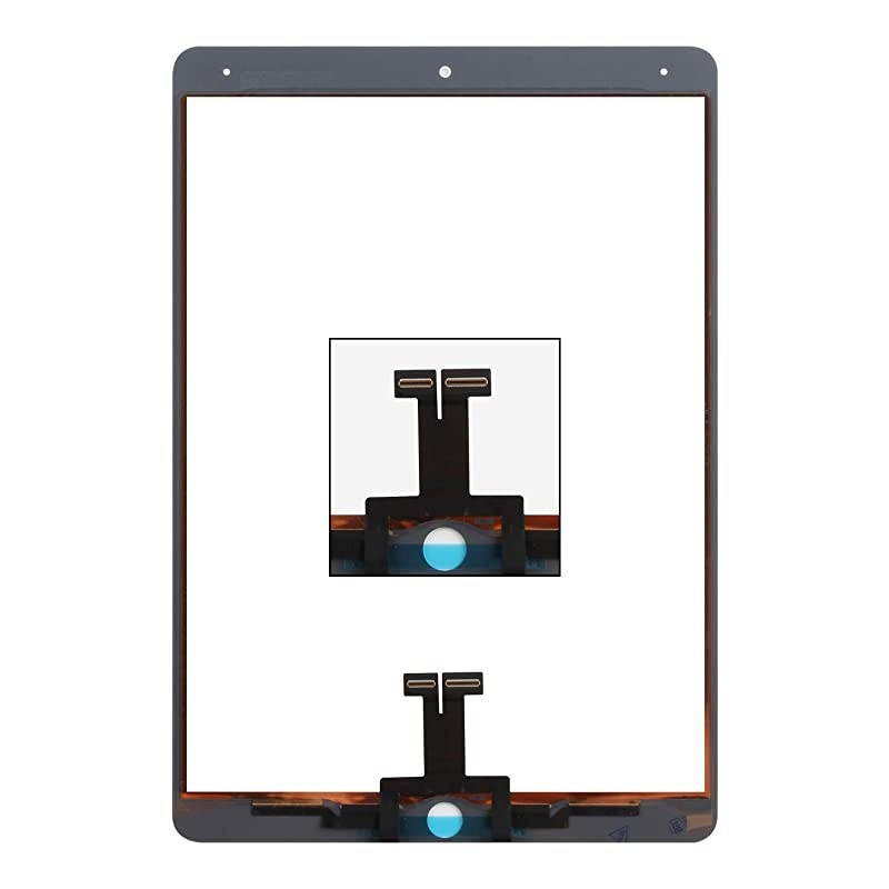 for IPad Pro 10.5 A1701 A1709 Touch Screen Replacement Parts(LCD is Not Included, NO Home Button) with Free Screen Protector+Repair Tools(White)