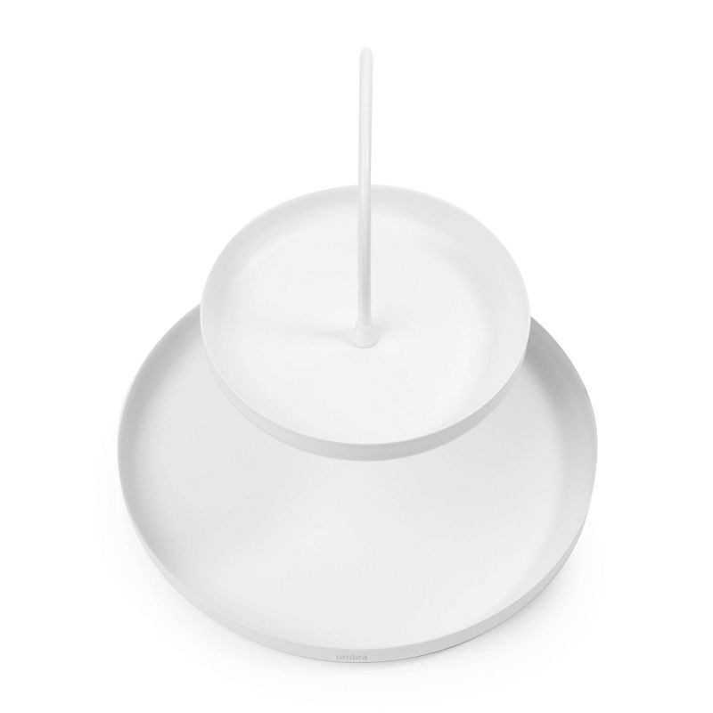 Curved Shower Caddy with Soap Tray Light Silver 24.15" - Elegant Home Fashions