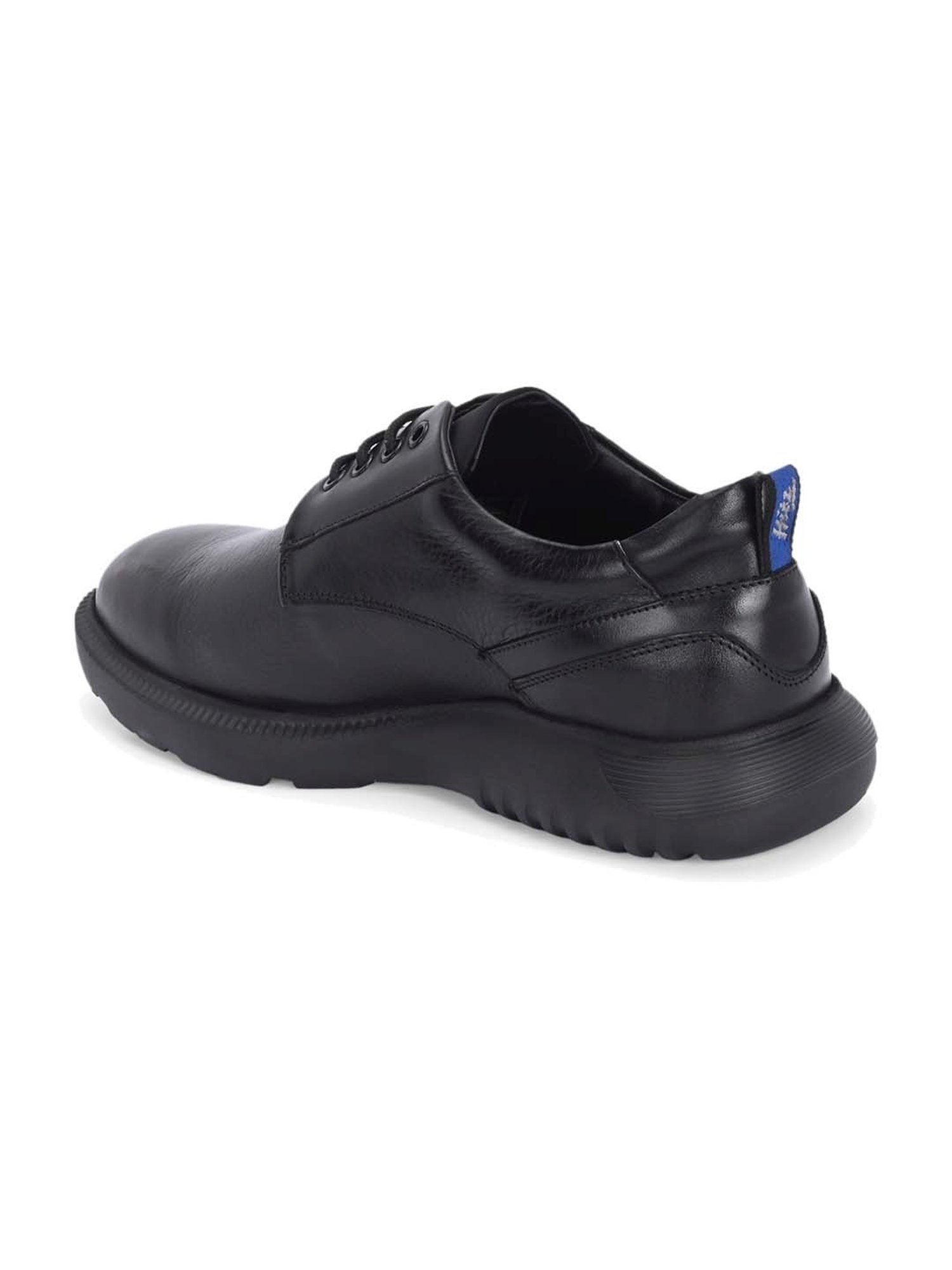Hitz Men's Black Derby Shoes