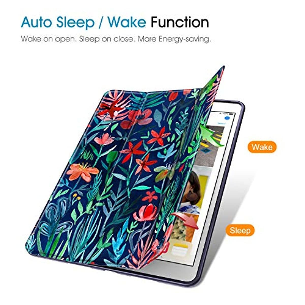 Fintie SlimShell Case for iPad Air 3rd Gen 10.5" 2019 / iPad Pro 10.5 Inch 2017 with Built-in Pencil Holder - Lightweight Smart Stand Soft TPU Back Cover, Auto Wake/Sleep (Jungle Night)