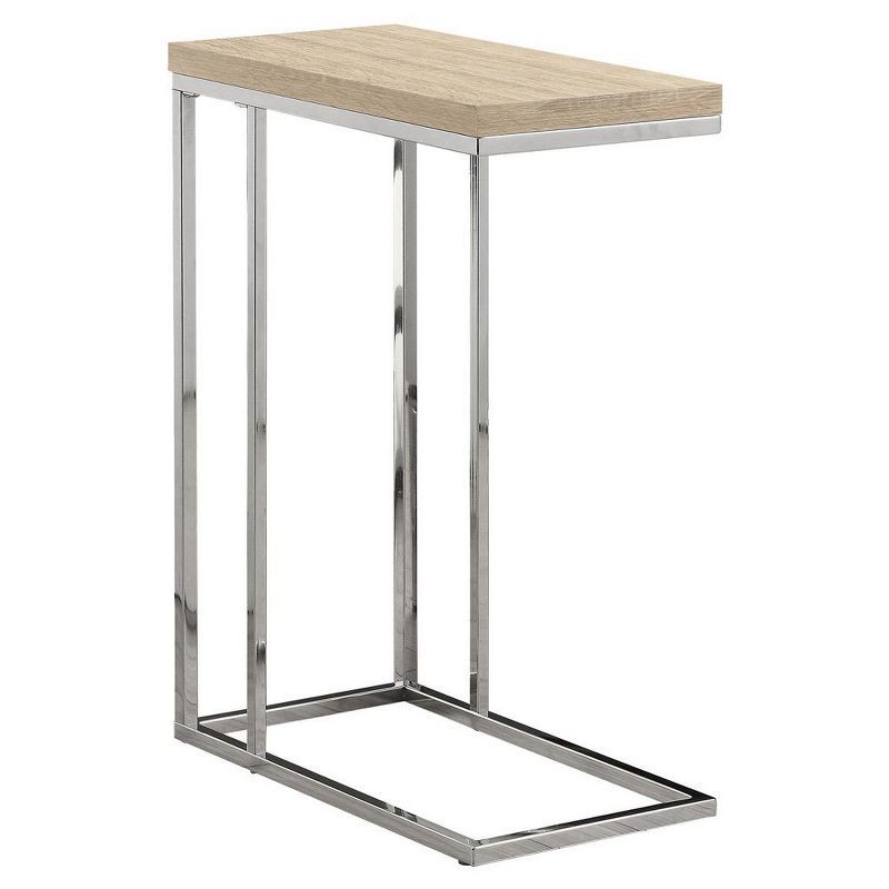Monarch Specialties Contemporary Accent Rectangular Side End Table, Natural (2)