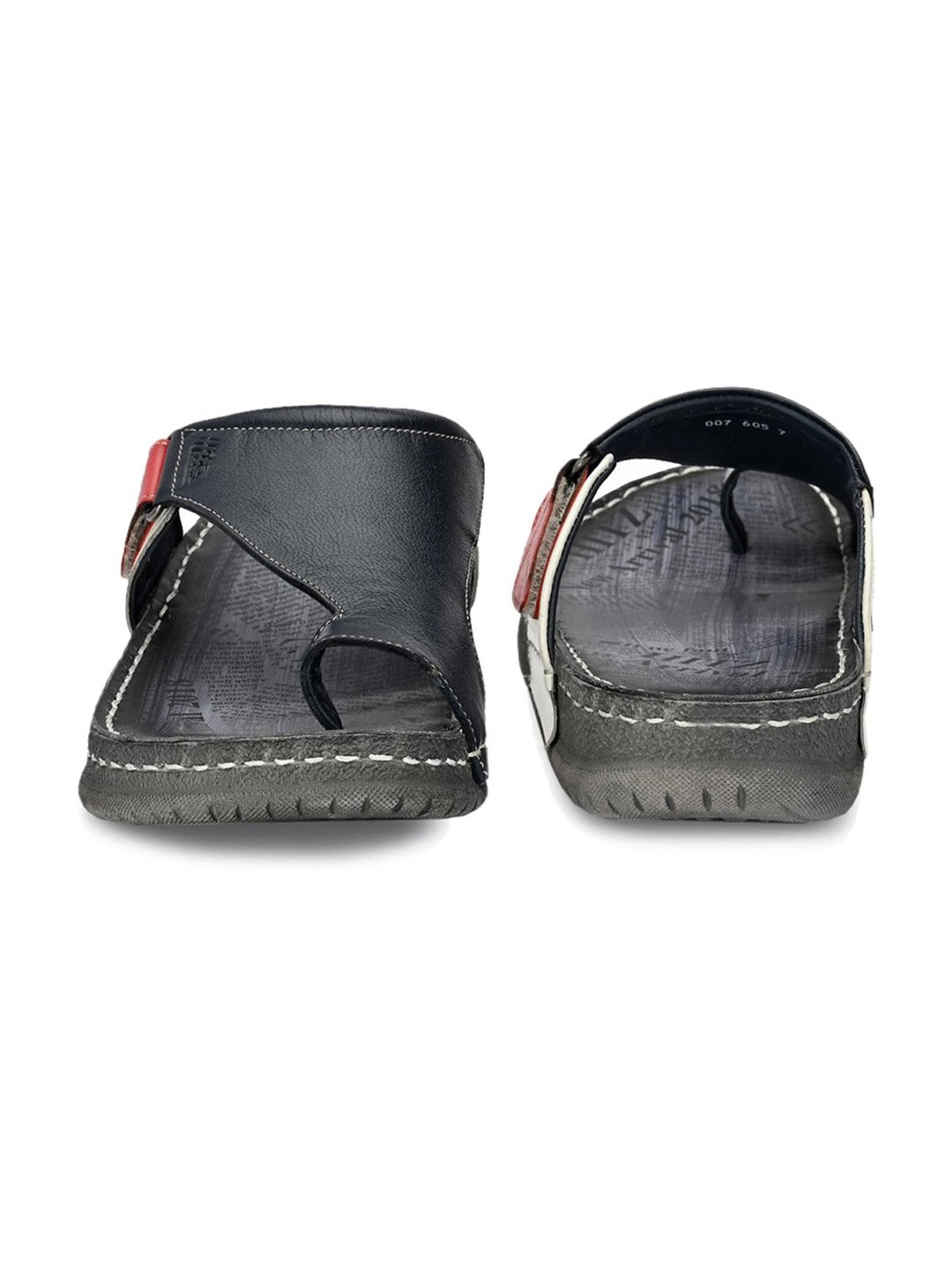 Hitz Men's Blue Toe Ring Sandals