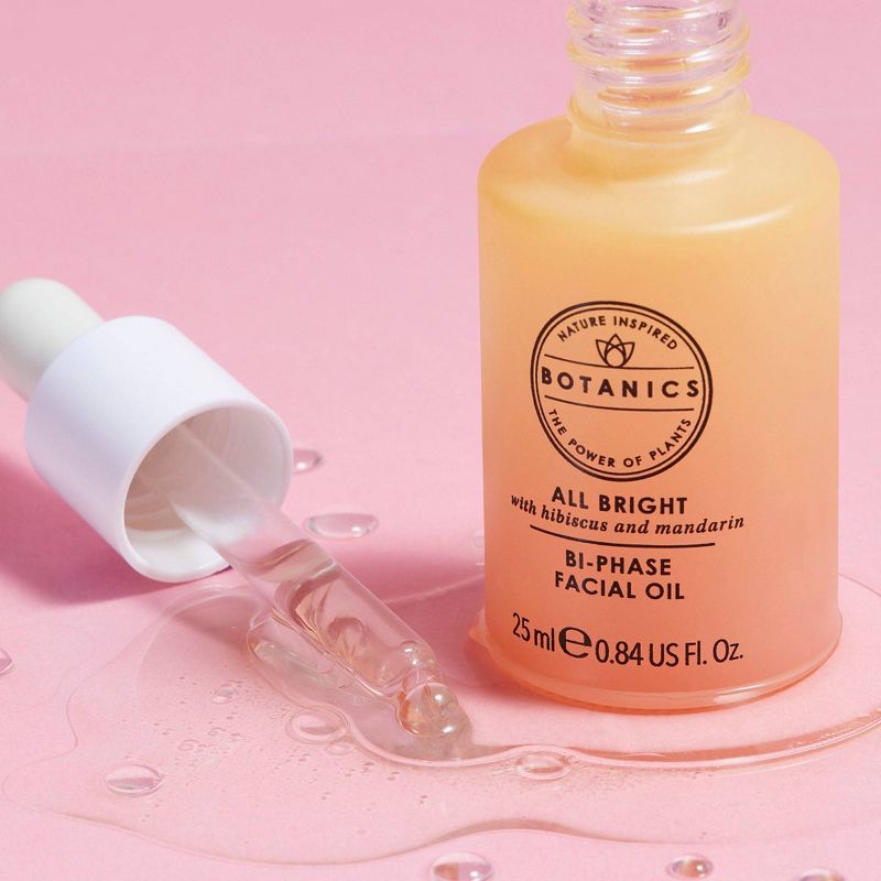 Botanics All Bright Brightening Bi-Phase Facial Oil - 0.84 fl oz