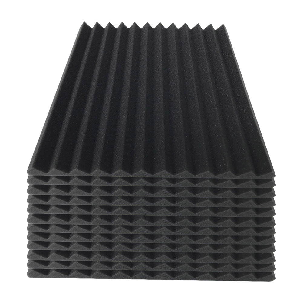 12 PACK 12"X12"X1" Acoustic Foam Panel Wedge Studio Soundproofing Wall Tiles