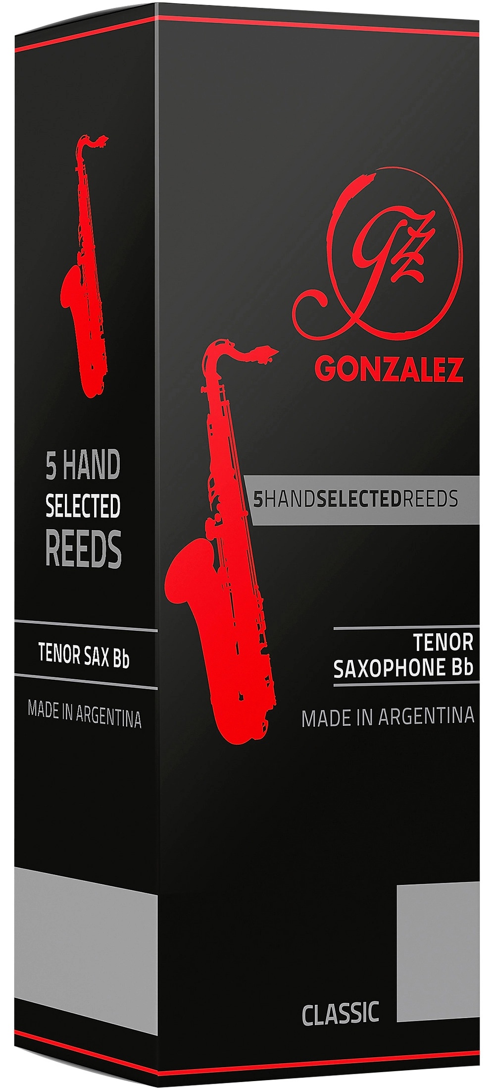 Gonzalez Classic Tenor Saxophone Reeds Box of 5 Strength 3
