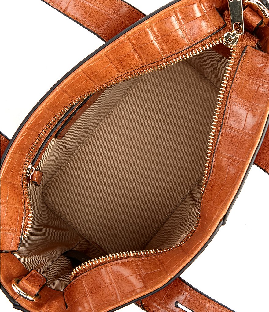 Kate Landry Croco Tab Satchel Bag