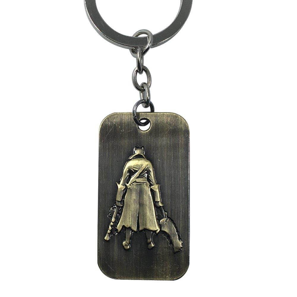 OK-STORE Hunter Metal Key Chain, Stainless Steel Keychain Zinc Alloy Tag Key Ring