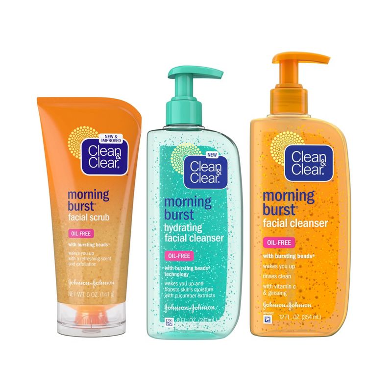 Clean & Clear Morning Burst Oil-Free Hydrating Face Wash - 8 fl oz