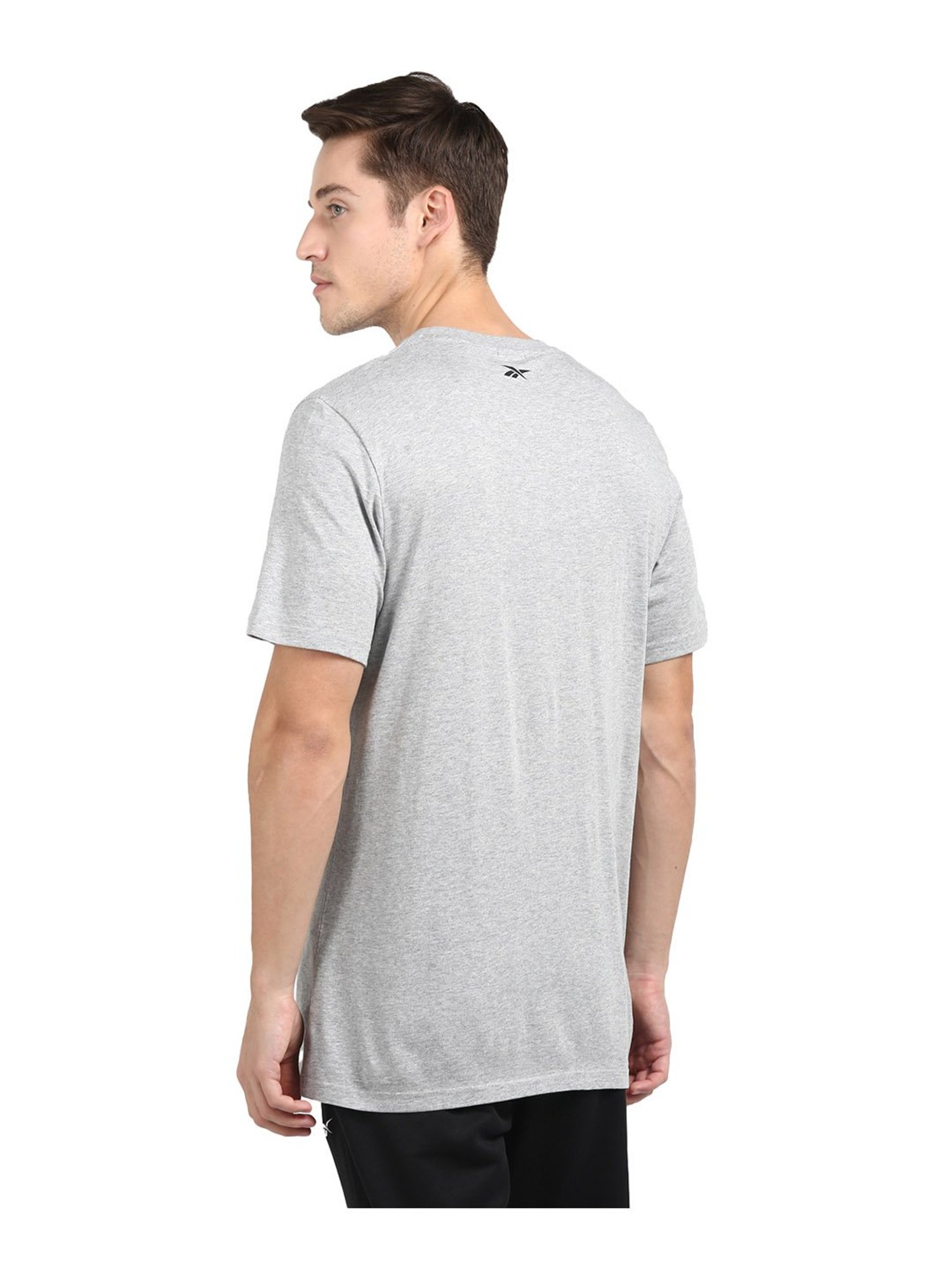 Reebok Grey Printed T-Shirt