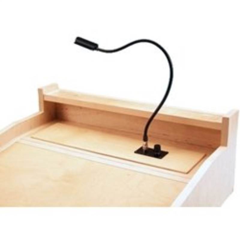 littlite la18hi high intensity 18 inch gooseneck lectern assembly light with power supply