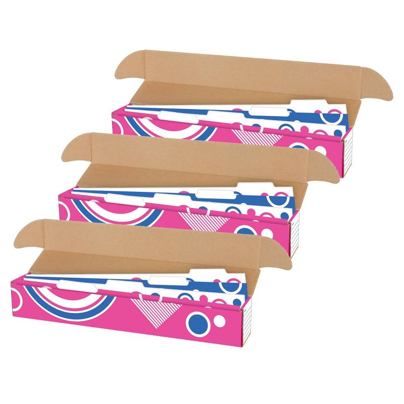 3pk File 'N Save Sentence Strip Storage Box - TREND