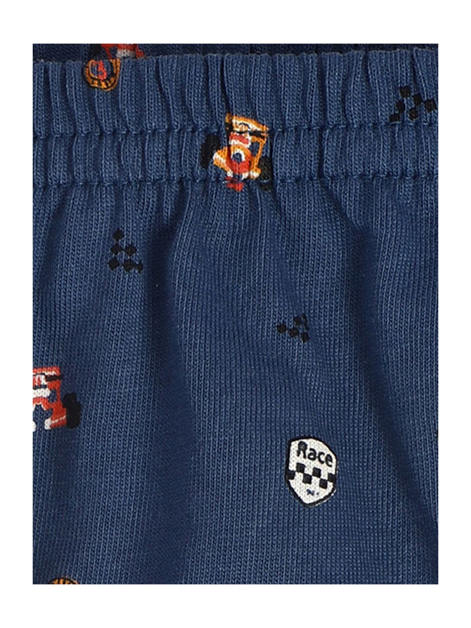 MINIKLUB Boys Blue Printed Briefs (Pack Of 2)